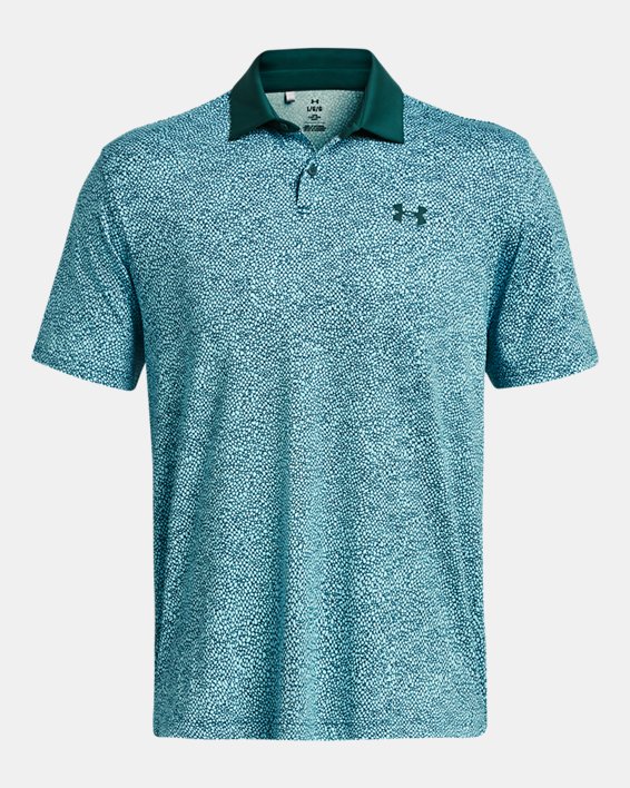 Polo UA Tee To Green Printed pour homme, Blue, pdpMainDesktop image number 3